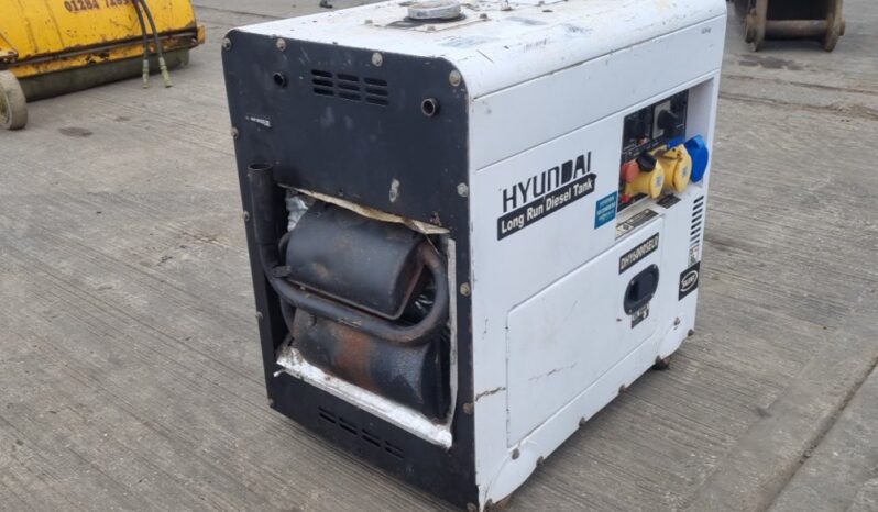 2015 Hyundai DHY 6000SELR Generators For Auction: Leeds, UK – 30th April, 1st, 2nd & 3rd May 25