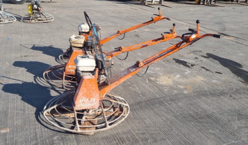 Mta Concrete Power Float, Honda Engine (3 of) Asphalt / Concrete Equipment For Auction: Leeds, UK – 30th April, 1st, 2nd & 3rd May 25 full