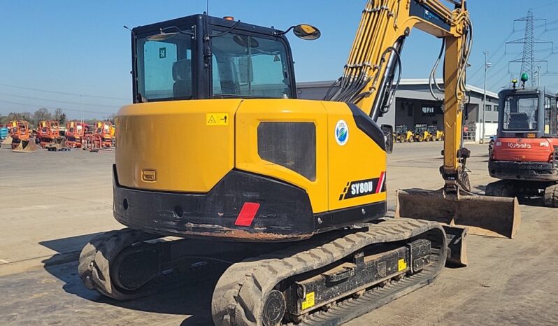 2022 Sany SY80U 6 Ton+ Excavators For Auction: Leeds, UK – 30th April, 1st, 2nd & 3rd May 25 full