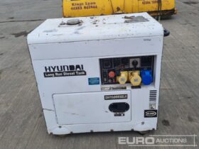 2015 Hyundai DHY 6000SELR Generators For Auction: Leeds, UK – 30th April, 1st, 2nd & 3rd May 25 full