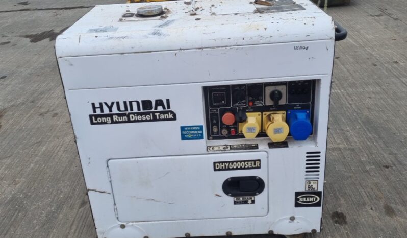 2015 Hyundai DHY 6000SELR Generators For Auction: Leeds, UK – 30th April, 1st, 2nd & 3rd May 25 full
