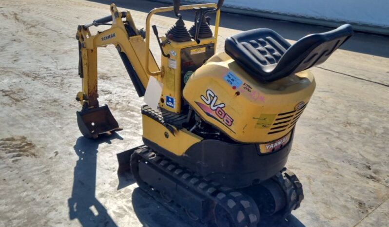 Yanmar SV05-B Micro Excavators For Auction: Leeds, UK – 30th April, 1st, 2nd & 3rd May 25 full