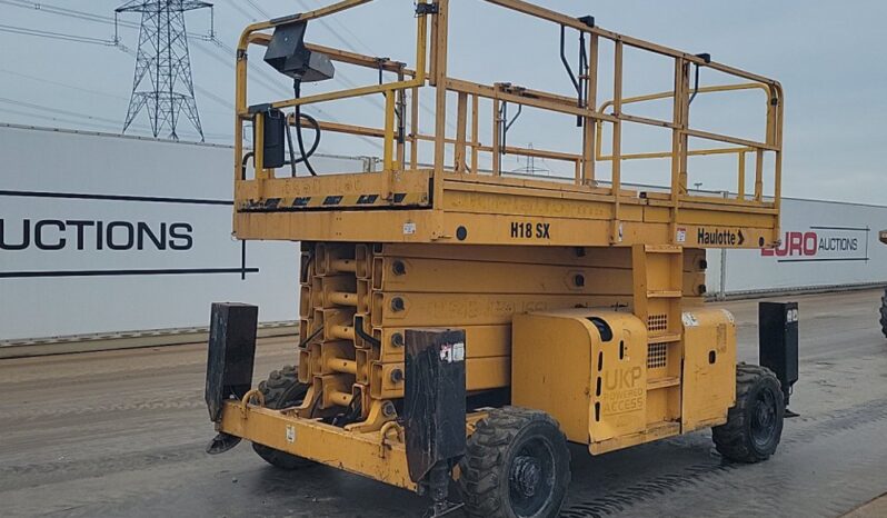 2012 Haulotte H18SXNT Manlifts For Auction: Leeds, UK – 30th April, 1st, 2nd & 3rd May 25