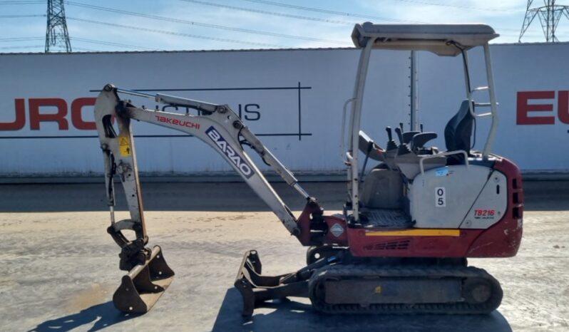 2018 Takeuchi TB216 Mini Excavators For Auction: Leeds, UK – 30th April, 1st, 2nd & 3rd May 25 full