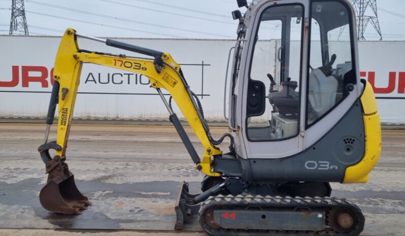 Wacker Neuson 1703RD Mini Excavators For Auction: Leeds, UK – 30th April, 1st, 2nd & 3rd May 25 full