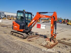 2018 Kubota KX030-4 Mini Excavators For Auction: Leeds, UK – 30th April, 1st, 2nd & 3rd May 25 full