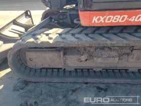 2018 Kubota KX080-4A 6 Ton+ Excavators For Auction: Leeds, UK – 30th April, 1st, 2nd & 3rd May 25 full