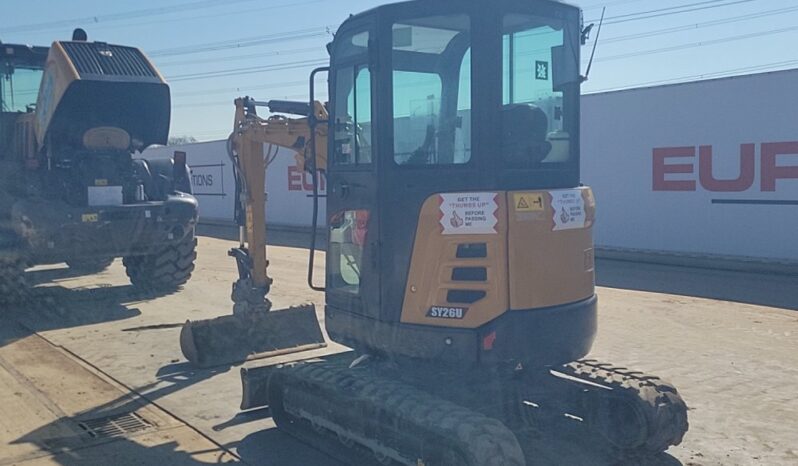 2021 Sany SY26U Mini Excavators For Auction: Leeds, UK – 30th April, 1st, 2nd & 3rd May 25 full