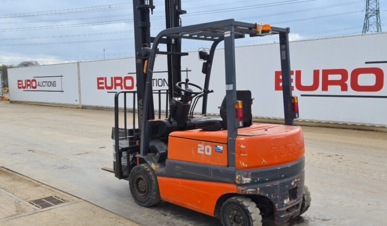 Toyota FBMF20 Forklifts For Auction: Leeds, UK – 30th April, 1st, 2nd & 3rd May 25 full