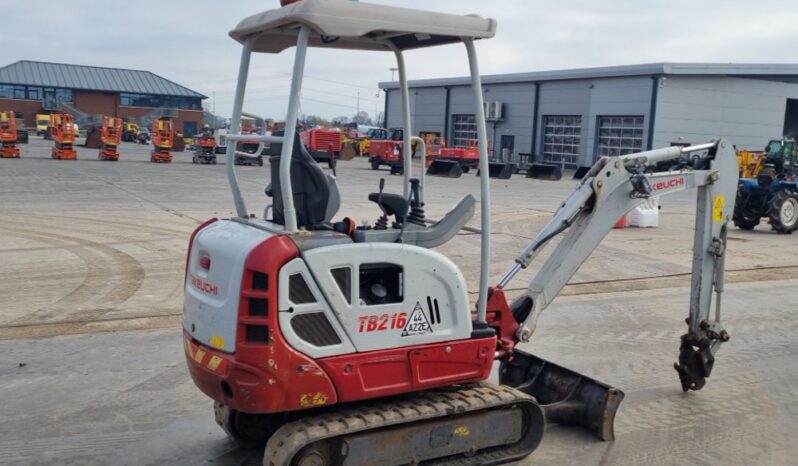 2020 Takeuchi TB216 Mini Excavators For Auction: Leeds, UK – 30th April, 1st, 2nd & 3rd May 25 full