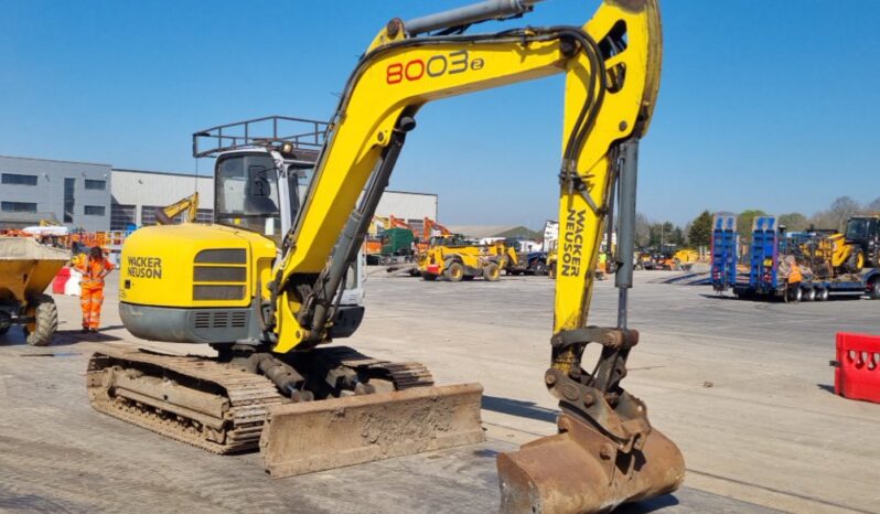 2015 Wacker Neuson 8003 6 Ton+ Excavators For Auction: Leeds, UK – 30th April, 1st, 2nd & 3rd May 25 full