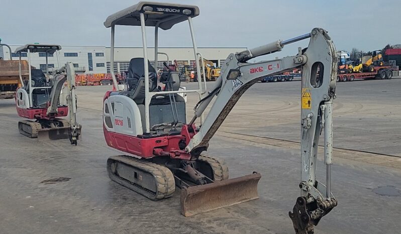 2018 Takeuchi TB216 Mini Excavators For Auction: Leeds, UK – 30th April, 1st, 2nd & 3rd May 25 full