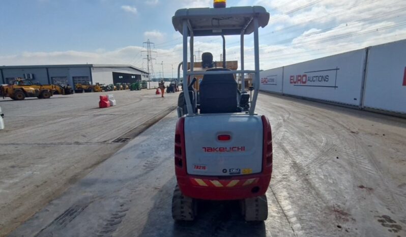 2020 Takeuchi TB216 Mini Excavators For Auction: Leeds, UK – 30th April, 1st, 2nd & 3rd May 25 full
