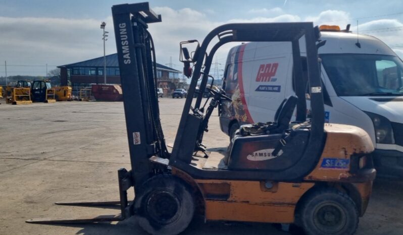 Samsung SF25D Forklifts For Auction: Leeds, UK – 30th April, 1st, 2nd & 3rd May 25 full