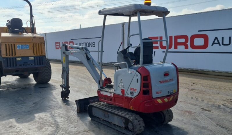 2020 Takeuchi TB216 Mini Excavators For Auction: Leeds, UK – 30th April, 1st, 2nd & 3rd May 25 full