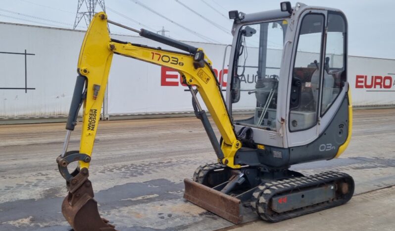 Wacker Neuson 1703RD Mini Excavators For Auction: Leeds, UK – 30th April, 1st, 2nd & 3rd May 25