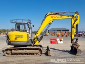2015 Wacker Neuson 8003 6 Ton+ Excavators For Auction: Leeds, UK – 30th April, 1st, 2nd & 3rd May 25 full