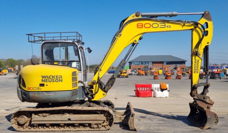 2015 Wacker Neuson 8003 6 Ton+ Excavators For Auction: Leeds, UK – 30th April, 1st, 2nd & 3rd May 25 full