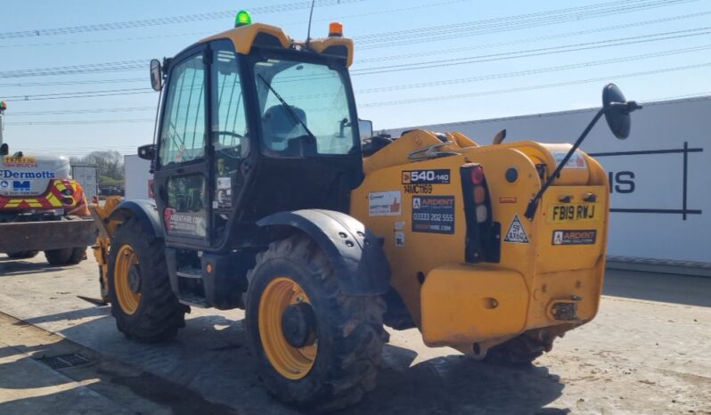 2019 JCB 540-140 Hi Viz Telehandlers For Auction: Leeds, UK – 30th April, 1st, 2nd & 3rd May 25 full