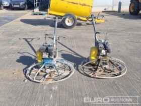 Wacker Neuson Concrete Power Float, Honda Engine (2 of) Asphalt / Concrete Equipment For Auction: Leeds, UK – 30th April, 1st, 2nd & 3rd May 25 full