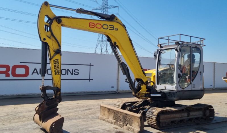 2015 Wacker Neuson 8003 6 Ton+ Excavators For Auction: Leeds, UK – 30th April, 1st, 2nd & 3rd May 25