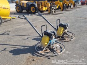 Wacker Neuson Concrete Power Float, Honda Engine (2 of) Asphalt / Concrete Equipment For Auction: Leeds, UK – 30th April, 1st, 2nd & 3rd May 25 full