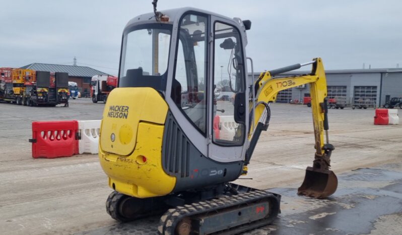 Wacker Neuson 1703RD Mini Excavators For Auction: Leeds, UK – 30th April, 1st, 2nd & 3rd May 25 full