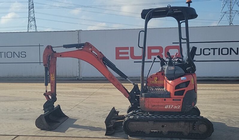 2016 Kubota U17-3A Mini Excavators For Auction: Leeds, UK – 30th April, 1st, 2nd & 3rd May 25 full