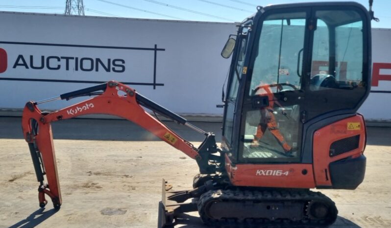 2016 Kubota KX016-4 Mini Excavators For Auction: Leeds, UK – 30th April, 1st, 2nd & 3rd May 25 full