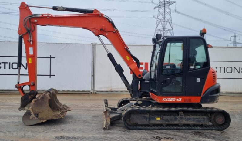2018 Kubota KX080-4A 6 Ton+ Excavators For Auction: Leeds, UK – 30th April, 1st, 2nd & 3rd May 25 full