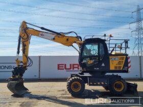 2021 JCB JS145W+ Wheeled Excavators For Auction: Leeds, UK – 30th April, 1st, 2nd & 3rd May 25 full