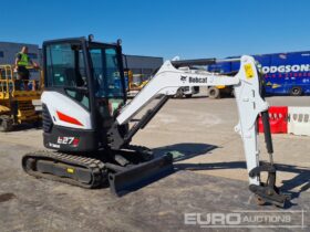 2019 Bobcat E27Z Mini Excavators For Auction: Leeds, UK – 30th April, 1st, 2nd & 3rd May 25 full