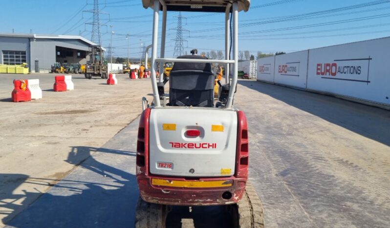 2018 Takeuchi TB216 Mini Excavators For Auction: Leeds, UK – 30th April, 1st, 2nd & 3rd May 25 full