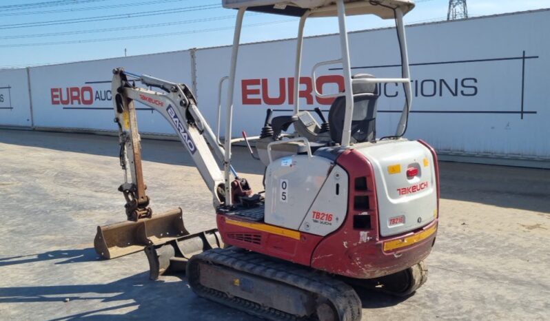 2018 Takeuchi TB216 Mini Excavators For Auction: Leeds, UK – 30th April, 1st, 2nd & 3rd May 25 full