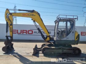 2015 Wacker Neuson 8003 6 Ton+ Excavators For Auction: Leeds, UK – 30th April, 1st, 2nd & 3rd May 25 full