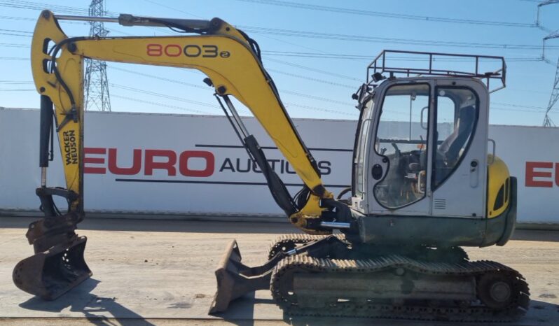 2015 Wacker Neuson 8003 6 Ton+ Excavators For Auction: Leeds, UK – 30th April, 1st, 2nd & 3rd May 25 full