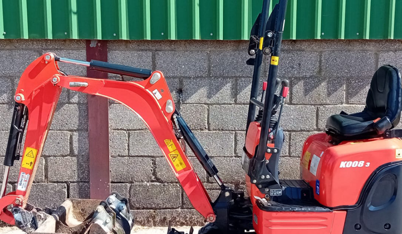 0.8T Excavator Kubota K008-3 2021 full