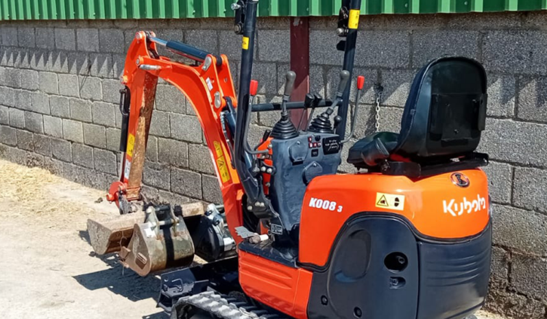 0.8T Excavator Kubota K008-3 2021 full