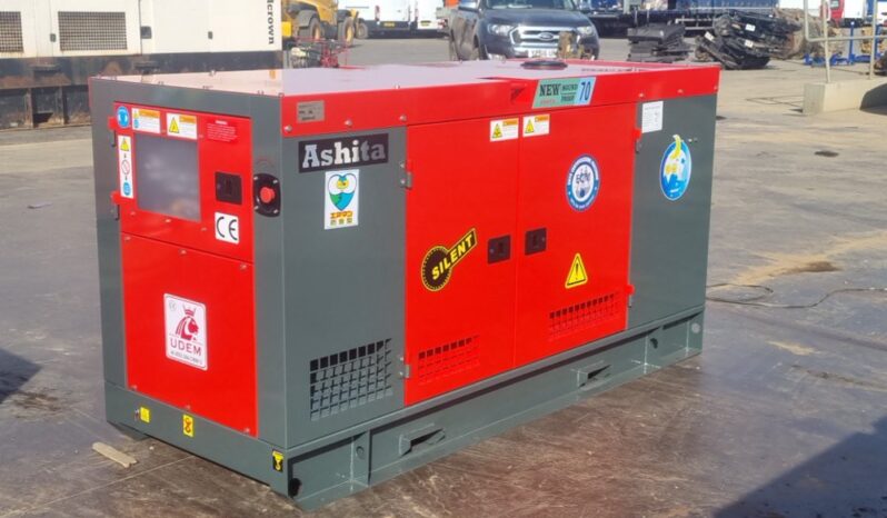 Unused 2025 Ashita Power AG3-70 Generators For Auction: Leeds, UK – 30th April, 1st, 2nd & 3rd May 25