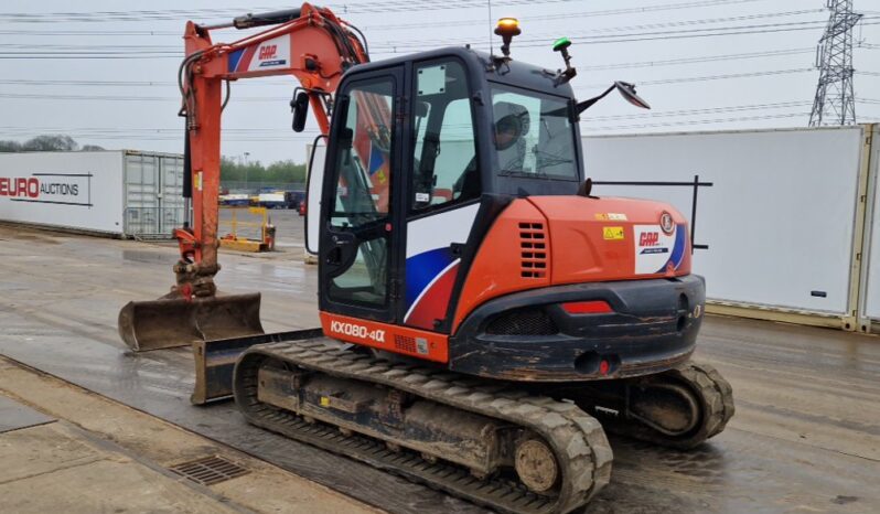 2018 Kubota KX080-4A 6 Ton+ Excavators For Auction: Leeds, UK – 30th April, 1st, 2nd & 3rd May 25 full
