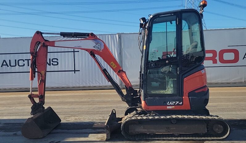 2016 Kubota U27-4 Mini Excavators For Auction: Leeds, UK – 30th April, 1st, 2nd & 3rd May 25 full