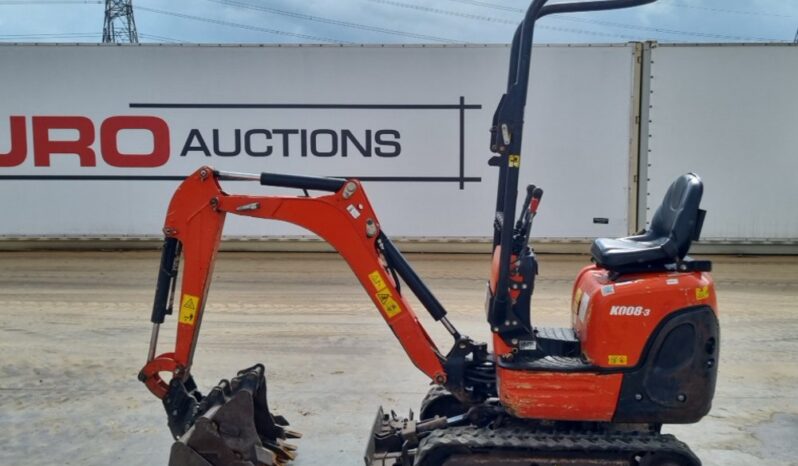 2020 Kubota K008-3 Micro Excavators For Auction: Leeds, UK – 30th April, 1st, 2nd & 3rd May 25 full