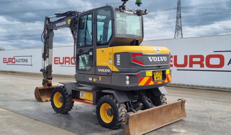 2022 Volvo EW60E Wheeled Excavators For Auction: Leeds, UK – 30th April, 1st, 2nd & 3rd May 25 full