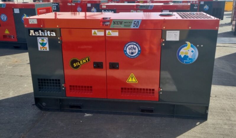 Unused 2025 Ashita Power AG3-50 Generators For Auction: Leeds, UK – 30th April, 1st, 2nd & 3rd May 25 full