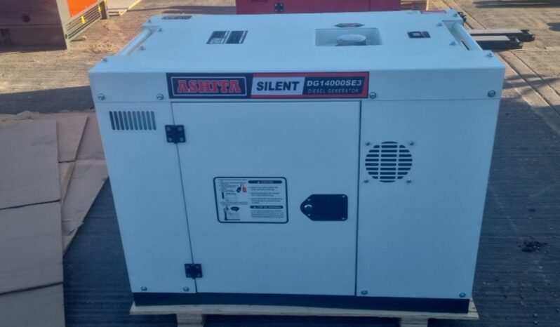 Unused 2024 Ashita Power DG14000SE3 Generators For Auction: Leeds, UK – 30th April, 1st, 2nd & 3rd May 25 full