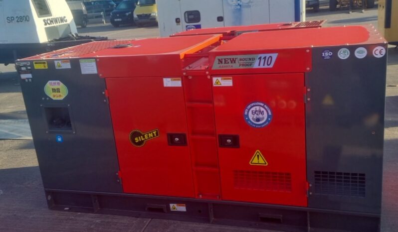 Unused 2025 Ashita Power AG3-110 Generators For Auction: Leeds, UK – 30th April, 1st, 2nd & 3rd May 25 full