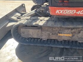 2018 Kubota KX080-4A 6 Ton+ Excavators For Auction: Leeds, UK – 30th April, 1st, 2nd & 3rd May 25 full
