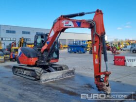 2018 Kubota KX080-4A 6 Ton+ Excavators For Auction: Leeds, UK – 30th April, 1st, 2nd & 3rd May 25 full