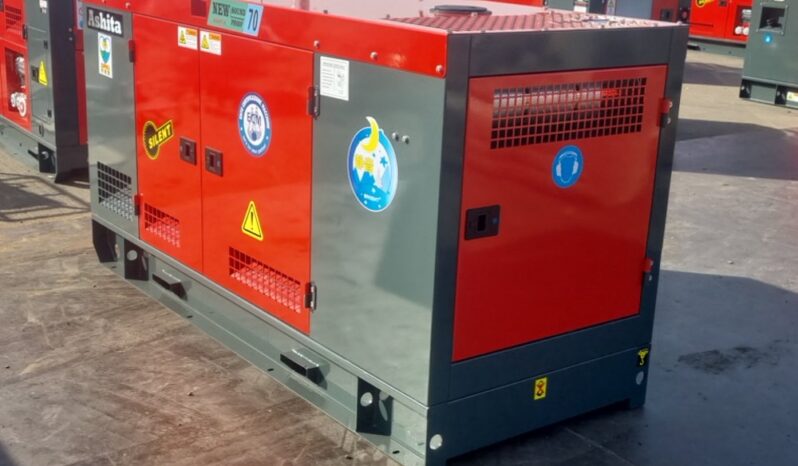 Unused 2025 Ashita Power AG3-70 Generators For Auction: Leeds, UK – 30th April, 1st, 2nd & 3rd May 25 full