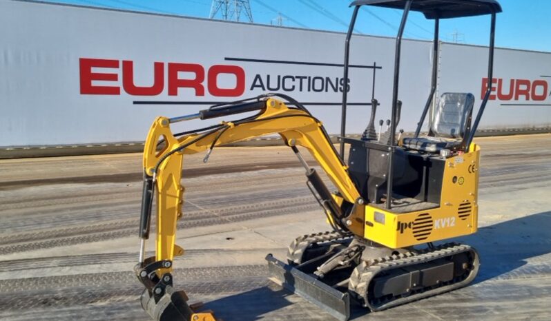 2024 JPC KV12 Micro Excavators For Auction: Leeds, UK – 30th April, 1st, 2nd & 3rd May 25